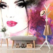 WALLPAPER FASHIONABLE FEMALE PORTRAIT - WALLPAPERS OF PEOPLE AND CELEBRITIES - WALLPAPERS