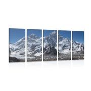 5-PIECE CANVAS PRINT BEAUTIFUL MOUNTAIN TOP - PICTURES OF NATURE AND LANDSCAPE - PICTURES