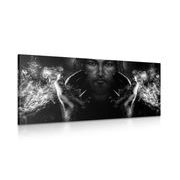 CANVAS PRINT FAITH IN JESUS IN BLACK AND WHITE - BLACK AND WHITE PICTURES - PICTURES