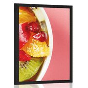 POSTER SUMMER FRUIT SALAD - WITH A KITCHEN MOTIF - POSTERS