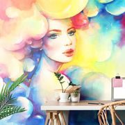 SELF ADHESIVE WALLPAPER WOMAN'S CHARM - SELF-ADHESIVE WALLPAPERS - WALLPAPERS