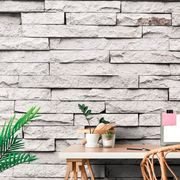 SELF ADHESIVE WALL MURAL ELEGANT STONE CLADDING - WALLPAPERS WITH IMITATION OF BRICK, STONE AND CONCRETE - WALLPAPERS