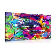 CANVAS PRINT HUMAN EYE IN POP-ART STYLE - POP ART PICTURES - PICTURES