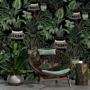 WALLPAPER WITH A BOTANICAL THEME - WALLPAPERS LEAVES - WALLPAPERS