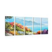 5-PIECE CANVAS PRINT SEA VIEW - PICTURES OF NATURE AND LANDSCAPE - PICTURES