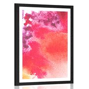 POSTER WITH MOUNT ABSTRACT PAINTING - ABSTRACT AND PATTERNED - POSTERS