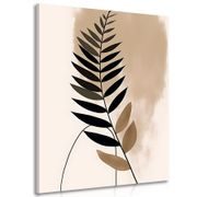 CANVAS PRINT ABSTRACT BOTANICAL FERN SHAPES - PICTURES OF ABSTRACT SHAPES - PICTURES