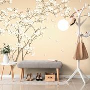 SELF ADHESIVE WALLPAPER BIRDS ON A TREE BRANCH - SELF-ADHESIVE WALLPAPERS - WALLPAPERS