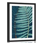 POSTER WITH MOUNT BEAUTIFUL FERN - MOTIFS FROM OUR WORKSHOP - POSTERS