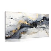 CANVAS PRINT GRAY MARBLE - MARBLE PICTURES - PICTURES