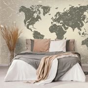 WALLPAPER OLD MAP OF THE WORLD ON AN ABSTRACT BACKGROUND - WALLPAPERS MAPS - WALLPAPERS
