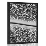 POSTER VIEW OF A WINTER LANDSCAPE IN BLACK AND WHITE - BLACK AND WHITE - POSTERS