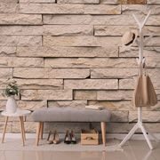 WALL MURAL CHARMING STONE - WALLPAPERS WITH IMITATION OF BRICK, STONE AND CONCRETE - WALLPAPERS