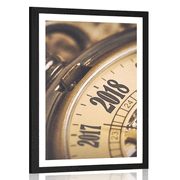 POSTER WITH MOUNT VINTAGE POCKET WATCH - VINTAGE AND RETRO - POSTERS