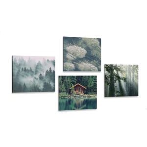 CANVAS PRINT SET WONDERS OF NATURE - SET OF PICTURES - PICTURES