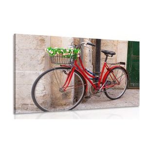 CANVAS PRINT RUSTIC BICYCLE - VINTAGE AND RETRO PICTURES - PICTURES