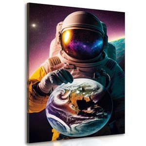CANVAS PRINT COSMONAUT IN AN UNKNOWN ATMOSPHERE - PICTURES OF ASTRONAUT - PICTURES
