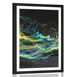 POSTER WITH MOUNT MODERN COLORFUL ABSTRACTION - ABSTRACT AND PATTERNED - POSTERS