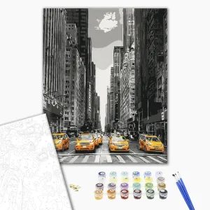 PAINT BY NUMBERS STREET IN NEW YORK CITY - CITIES - PAINTING BY NUMBERS