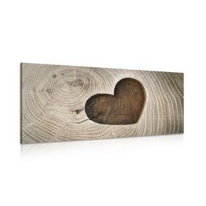 CANVAS PRINT SYMBOL OF LOVE - PICTURES OF NATURE AND LANDSCAPE - PICTURES