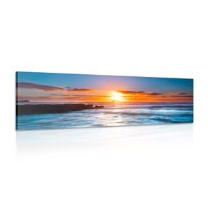 CANVAS PRINT ROMANTIC SUNSET - PICTURES OF NATURE AND LANDSCAPE - PICTURES