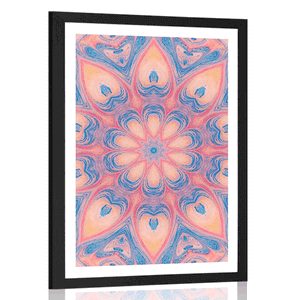 POSTER WITH MOUNT HYPNOTIC MANDALA - FENG SHUI - POSTERS