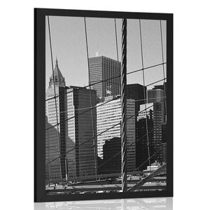 POSTER MANHATTAN IN BLACK AND WHITE - BLACK AND WHITE - POSTERS
