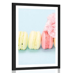 POSTER WITH MOUNT DELICIOUS MACARONS - WITH A KITCHEN MOTIF - POSTERS