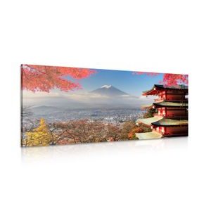 CANVAS PRINT AUTUMN IN JAPAN - PICTURES OF CITIES - PICTURES
