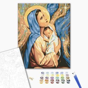 PAINT BY NUMBERS WITH A RELIGIOUS THEME - ANGELS - PAINTING BY NUMBERS