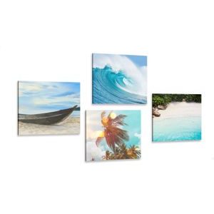 CANVAS PRINT SET TOUCH OF THE SEA - SET OF PICTURES - PICTURES
