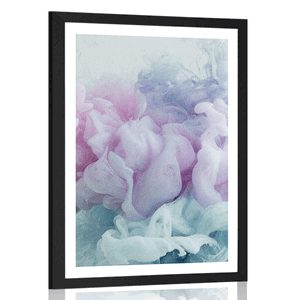 POSTER WITH MOUNT ABSTRACTION OF COLORS - ABSTRACT AND PATTERNED - POSTERS