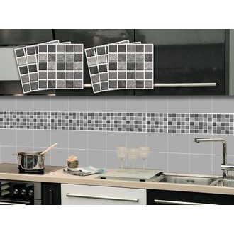 TILE STICKERS GRAY MOSAIC - TILE STICKERS - STICKERS