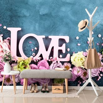 WALL MURAL INSCRIPTION LOVE - WALLPAPERS QUOTES AND INSCRIPTIONS - WALLPAPERS
