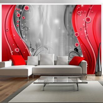 PHOTO WALLPAPER RED CURTAIN - ABSTRACT WALLPAPERS - WALLPAPERS