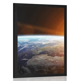 POSTER VIEW OF THE PLANET FROM SPACE - UNIVERSE AND STARS - POSTERS
