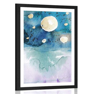 POSTER WITH MOUNT NIGHT SKY - UNIVERSE AND STARS - POSTERS