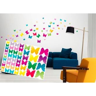 DECORATIVE WALL STICKERS BUTTERFLIES - STICKERS