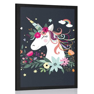 POSTER CUTE UNICORN - FAIRYTALE CREATURES - POSTERS