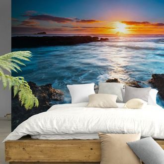 WALL MURAL ROMANTIC SUNSET - WALLPAPERS NATURE - WALLPAPERS