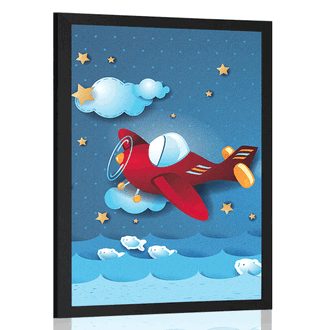 POSTER AIRPLANE FLIGHT - MEANS OF TRANSPORT - POSTERS