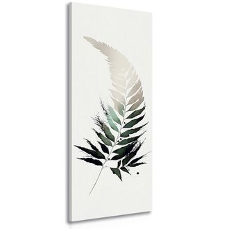CANVAS PRINT FINE FERN LEAF - PICTURES OF TREES AND LEAVES - PICTURES