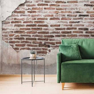 WALL MURAL STREET BRICK WALL - WALLPAPERS WITH IMITATION OF BRICK, STONE AND CONCRETE - WALLPAPERS