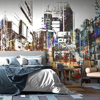SELF ADHESIVE WALLPAPER ABSTRACT CITYSCAPE - SELF-ADHESIVE WALLPAPERS - WALLPAPERS