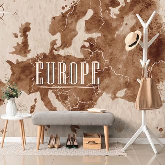 WALLPAPER RETRO MAP OF EUROPE - WALLPAPERS MAPS - WALLPAPERS