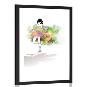 POSTER WITH MOUNT GIRL IN FAIRY DRESS - WOMEN - POSTERS