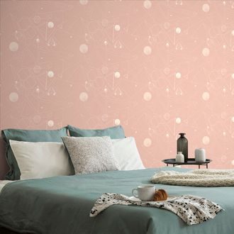 SELF ADHESIVE WALLPAPER PINK GEOMETRIC PATTERNS - SELF-ADHESIVE WALLPAPERS - WALLPAPERS