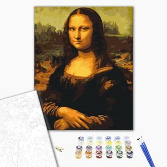 PAINT BY NUMBERS LEONARDO DA VINCI - MONA LISA - REPRODUCTIONS OF ARTISTS - PAINTING BY NUMBERS