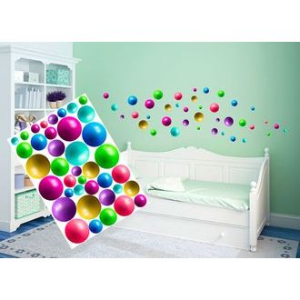 DECORATIVE WALL STICKERS BALLS - FOR CHILDREN - STICKERS