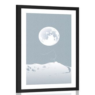 POSTER WITH MOUNT FULL MOON - MOTIFS FROM OUR WORKSHOP - POSTERS